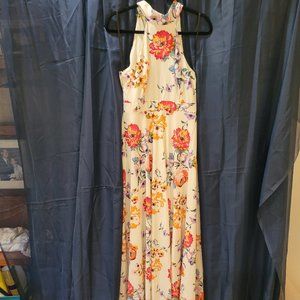 NWT Laundry Long Halter Floral Dress